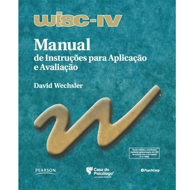 WISC IV - MANUAL DE INSTRUÇÕES PARA CORREÇÃO