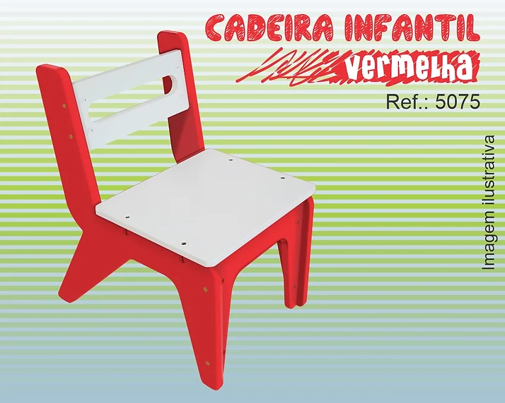Cadeira Infantil Vermelha (Cr)