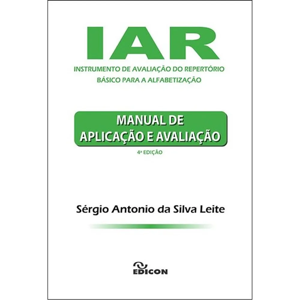 Iar - Manual De Aplicação E Avaliação 4ª Ed