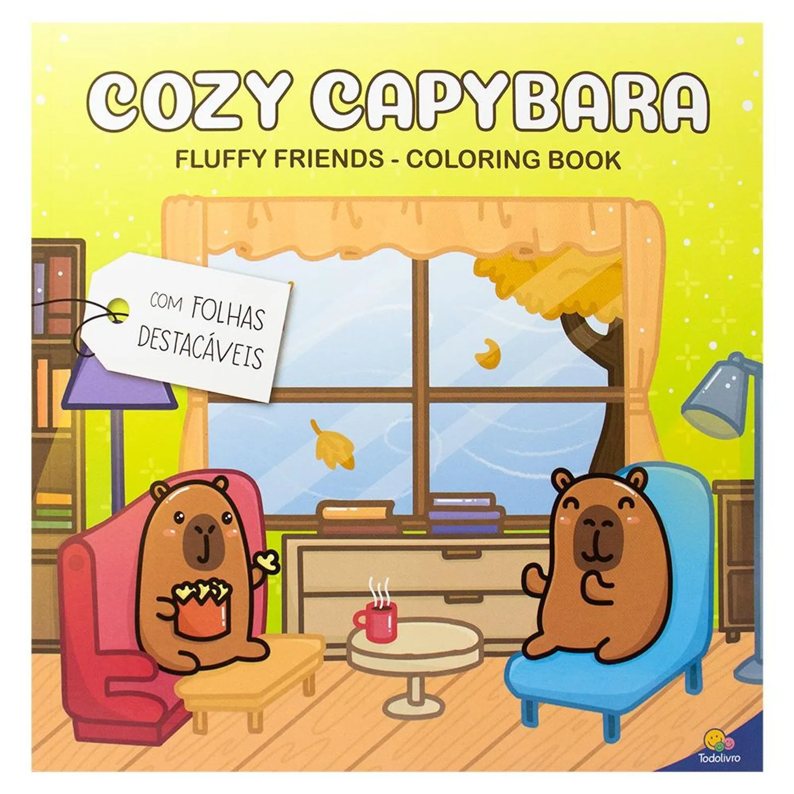 Fluffy Friends Coloring Book - Cozy Capybara